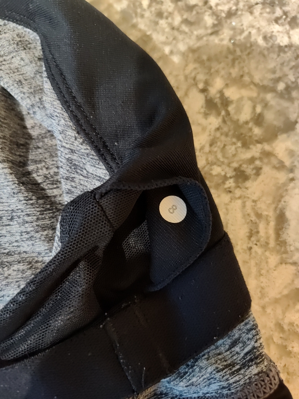 Lululemon Heather Gray Athletic Tank with Black Straps Size 8 - Picture 4 of 4